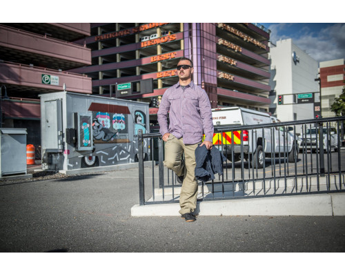 Рубашка Covert Concealed Carry Shirt - Scarlet Flame Checkered