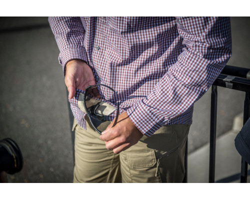 Рубашка Covert Concealed Carry Shirt - Scarlet Flame Checkered