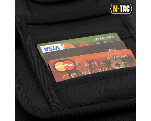 M-TAC КОШЕЛЕК С ЛИПУЧКОЙ ELITE LARGE BLACK