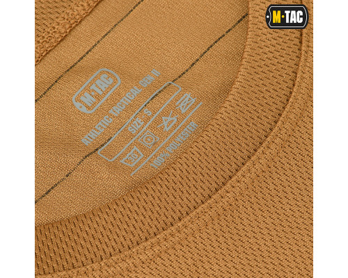M-TAC ФУТБОЛКА ПОТООТВОДЯЩАЯ ATHLETIC TACTICAL GEN.2 COYOTE BROWN