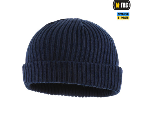 M-TAC ШАПКА ВЯЗАНАЯ 100% АКРИЛ DARK NAVY BLUE