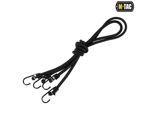 M-TAC ШНУР ЭЛАСТИЧНЫЙ С ЗАЦЕПАМИ ЧЕРНЫЙ (2ШТ)