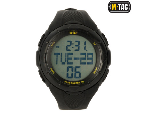 M-TAC ЧАСЫ ТАКТИЧЕСКИЕ С ШАГОМЕРОМ ЧЕРНЫЕ