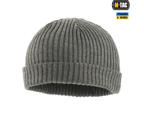 M-TAC ШАПКА ВЯЗАНАЯ 100% АКРИЛ GREY