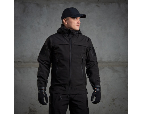 M-TAC КУРТКА SOFT SHELL POLICE BLACK