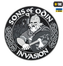 M-TAC НАШИВКА SONS OF ODIN 3D ПВХ ЧЕРНЫЙСЕРЫЙ