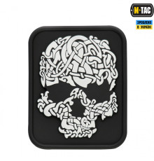 M-TAC НАШИВКА VIKING SKULL ПВХ ЧЕРНЫЙБЕЛЫЙ