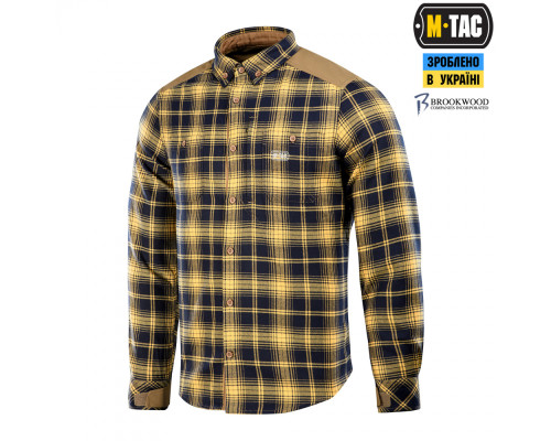 M-TAC РУБАШКА REDNECK SHIRT NAVY BLUE/YELLOW