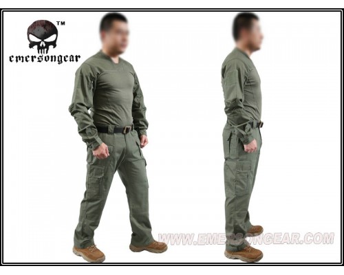 Тактическая рубашка EmersonGear Arc Style LEAF Talos LT Halfshell Olive