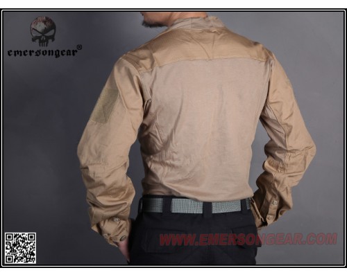 Тактическая рубашка EmersonGear Arc Style LEAF Talos LT Halfshell Coyote Brown