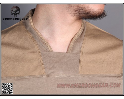 Тактическая рубашка EmersonGear Arc Style LEAF Talos LT Halfshell Coyote Brown