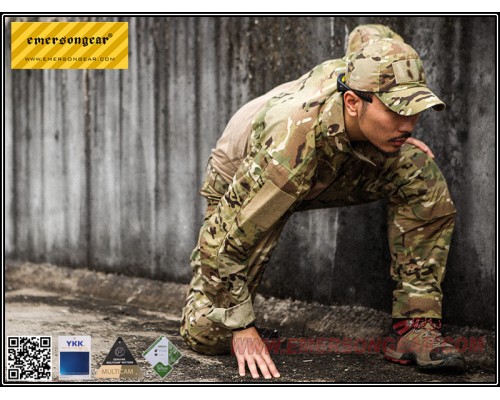 Футболка EMERSON Skin Tight Base Layer Camo Running V Shirts Multicam