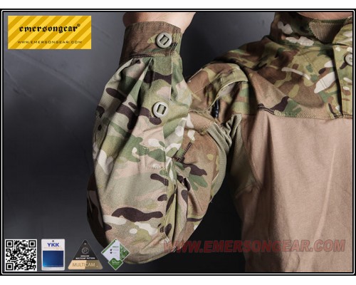 Футболка EMERSON Skin Tight Base Layer Camo Running V Shirts Multicam