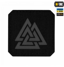 M-TAC НАШИВКА ВАЛЬКНУТ LASER CUT BLACK/GREY