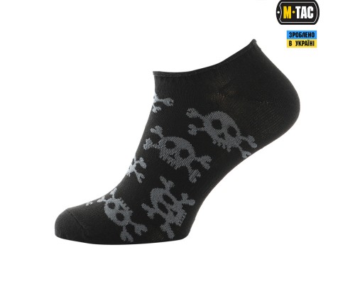 M-TAC НОСКИ ЛЕТНИЕ ЛЕГКИЕ PIRATE SKULL BLACK