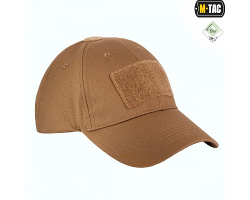 M-TAC БЕЙСБОЛКА С ЛИПУЧКОЙ FLEX РИП-СТОП COYOTE BROWN