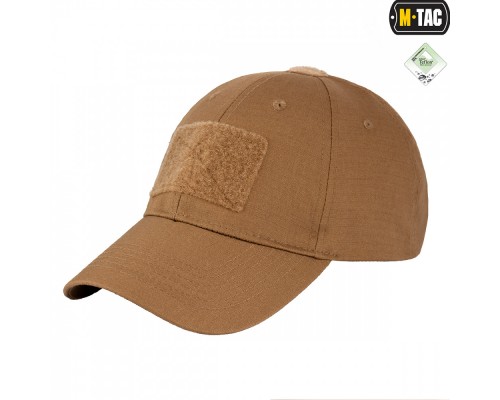 M-TAC БЕЙСБОЛКА С ЛИПУЧКОЙ FLEX РИП-СТОП COYOTE BROWN