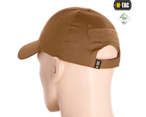 M-TAC БЕЙСБОЛКА С ЛИПУЧКОЙ FLEX РИП-СТОП COYOTE BROWN