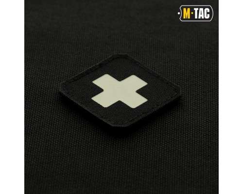 M-TAC НАШИВКА MEDIC CROSS LASER CUT BLACKСВЕТОНАКОПИТЕЛЬ