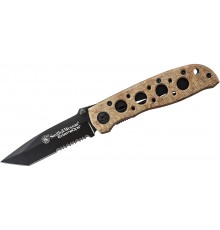 Нож складной Smith & Wesson Extreme Ops Folding Knife 3.2" Black Combo Tanto Blade