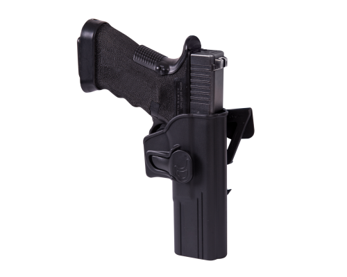 Кобура Release Button Holster for Glock 17 with Molle Attachment - Military Grade Polymer - Black