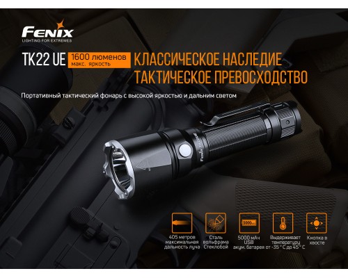Фонарь ручной Fenix TK22UE