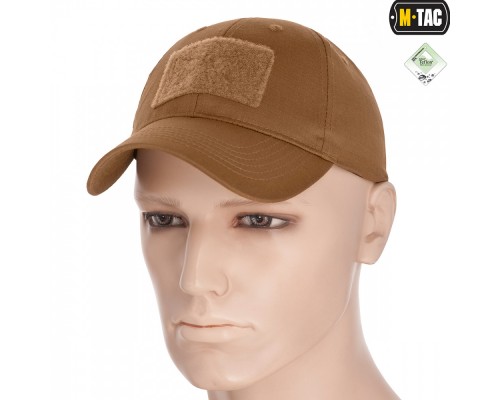 M-TAC БЕЙСБОЛКА С ЛИПУЧКОЙ FLEX РИП-СТОП COYOTE BROWN