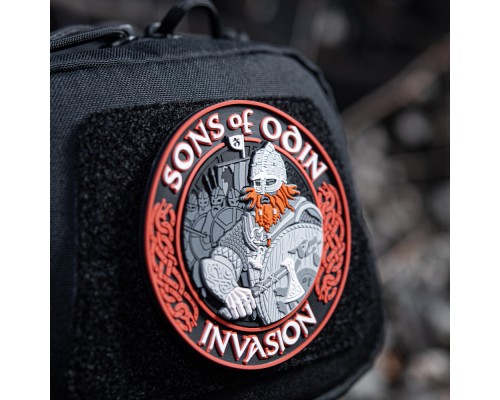 M-TAC НАШИВКА SONS OF ODIN 3D ПВХ ЧЕРНЫЙКРАСНЫЙ