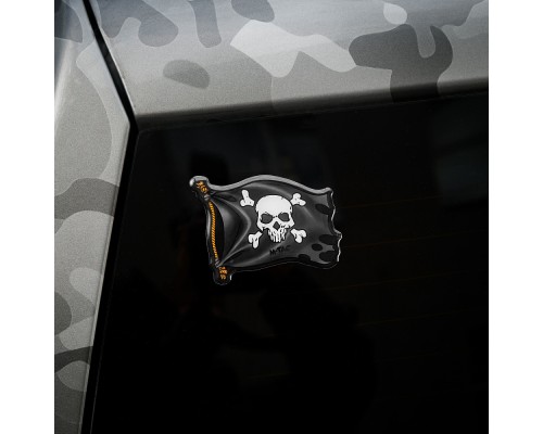 M-TAC НАКЛЕЙКА ВЕСЕЛИЙ РОДЖЕР BLACK