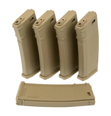 Комплект магазинов Specna Arms set of 5 125rds S-Mag Magazine for M4 AEG - Tan