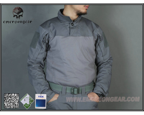 Тактическая рубашка EmersonGear Assault Shrits Wolf Grey