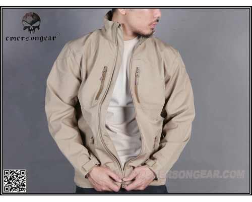Куртка EmersonGear SoftShell Windbreaker Jacket Khaki
