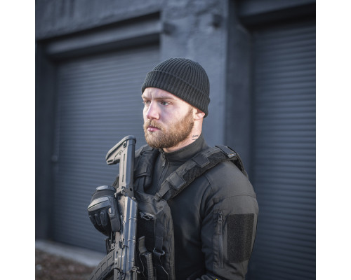 M-TAC ШАПКА ВЯЗАНАЯ 100% АКРИЛ BLACK