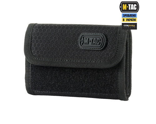 M-TAC КОШЕЛЕК С ЛИПУЧКОЙ ELITE GEN.II HEX BLACK