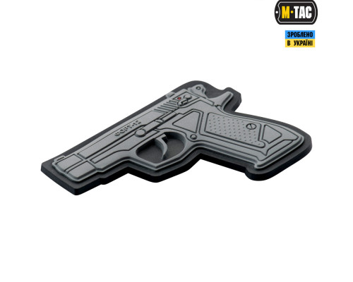 M-TAC НАШИВКА Ф-12 3D ПВХ СЕРАЯ