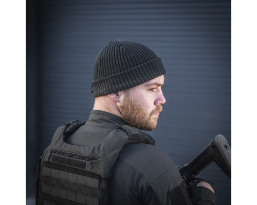 M-TAC ШАПКА ВЯЗАНАЯ 100% АКРИЛ BLACK