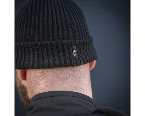 M-TAC ШАПКА ВЯЗАНАЯ 100% АКРИЛ BLACK