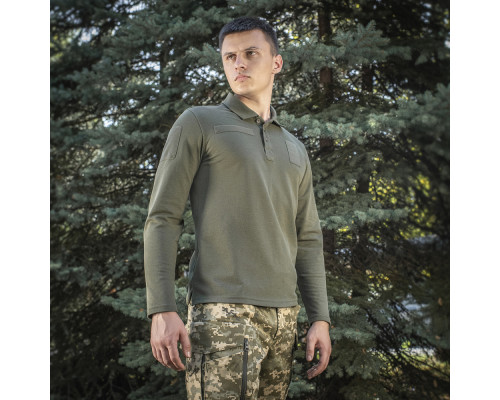 M-TAC ПОЛО ТАКТИЧЕСКОЕ ДЛИННЫЙ РУКАВ 65/35 ARMY OLIVE