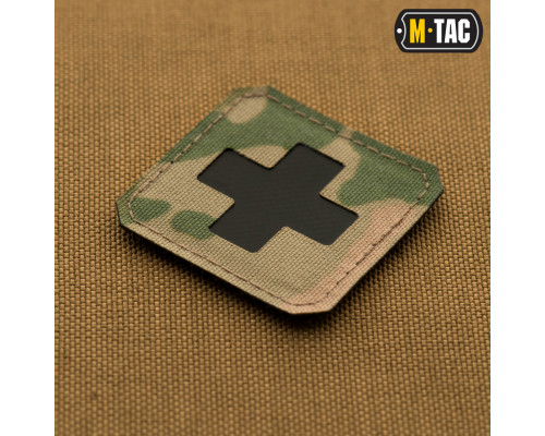 M-TAC НАШИВКА MEDIC CROSS LASER CUT MULTICAMBLACK