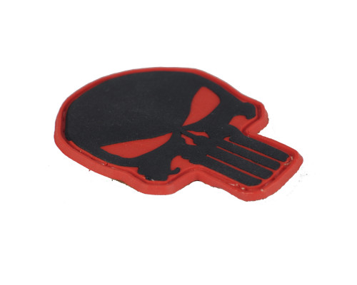 M-TAC НАШИВКА PUNISHER ПВХ КРАСНО-ЧЕРНАЯ