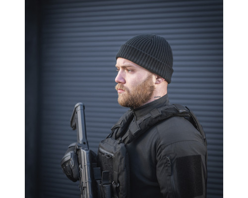 M-TAC ШАПКА ВЯЗАНАЯ 100% АКРИЛ BLACK