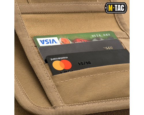 M-TAC КОШЕЛЕК С ЛИПУЧКОЙ ELITE LARGE COYOTE