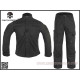 Комплект униформы EmersonGear ARMY BDU Black