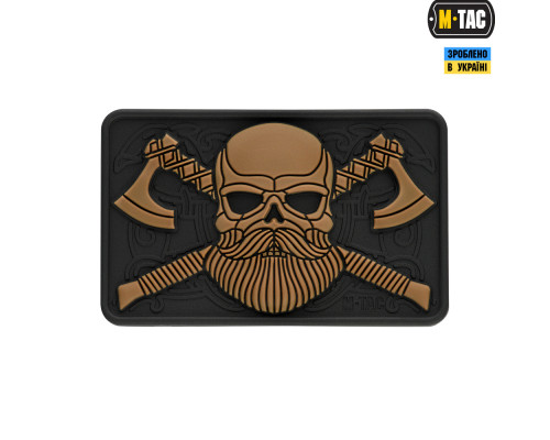 M-TAC НАШИВКА BEARDED SKULL 3D ПВХ BLACKCOYOTE