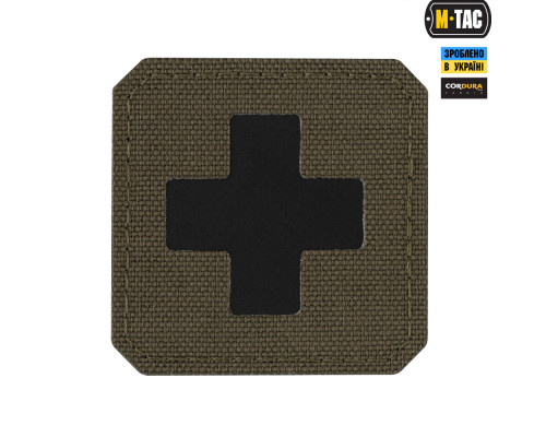 M-TAC НАШИВКА MEDIC CROSS LASER CUT RANGER GREENBLACK