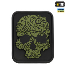 M-TAC НАШИВКА VIKING SKULL ПВХ ЧЕРНЫЙОЛИВА
