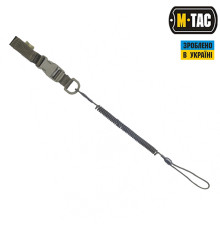 M-TAC ШНУР СТРАХОВОЧНЫЙ LITE КОМБИНИРОВАНЫЙ С D-КОЛЬЦОМ И ФАСТЕКСОМ ОЛИВА