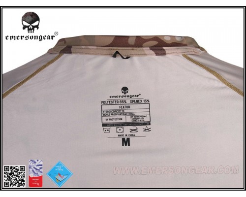 Футболка EMERSON Skin Tight Base Layer Camo Running Shirt Multicam