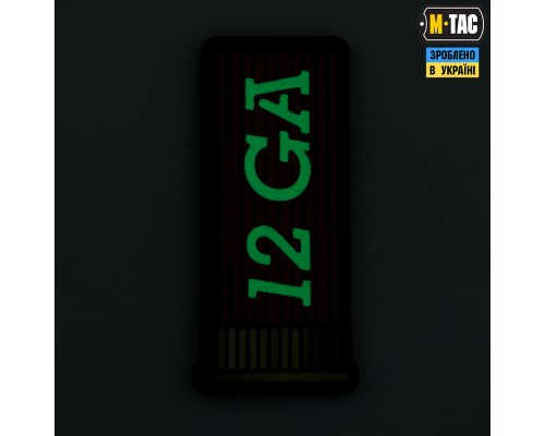 M-TAC НАШИВКА 12GA AMMO BLACK/GID