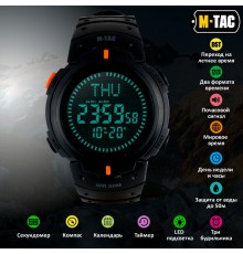 M-TAC ЧАСЫ ТАКТИЧЕСКИЕ С КОМПАСОМ ЧЕРНЫЕ